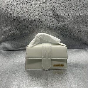 Jacquemus Vintage White Leather Cross Body Bag